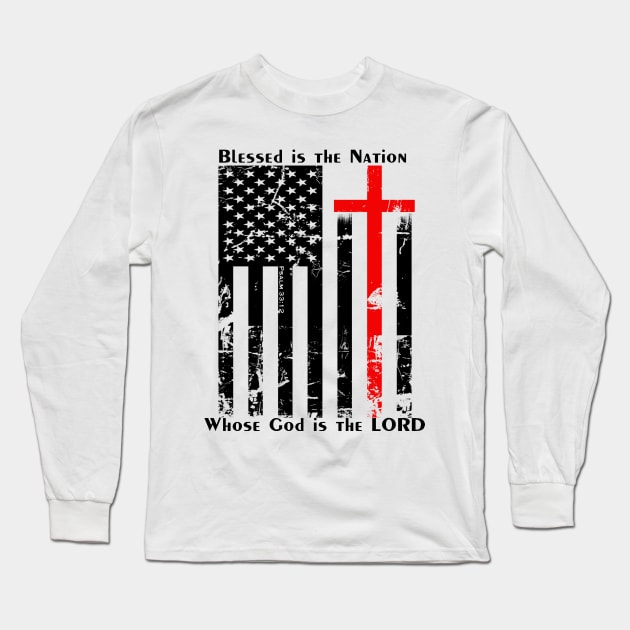 Blessed Nation Long Sleeve T-Shirt by rareclass